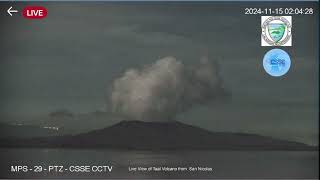 TAAL VOLCANO UPDATE  NOVEMBER 15 2024 [upl. by Nwahsaj]