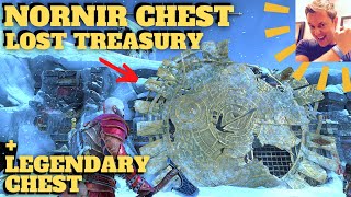 God of War Ragnarok  Nornir Chest Lost Treasury Legendary Sigruns Curse Gold Shield Midgard [upl. by Dulci]