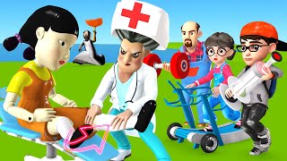 Scary Teacher 3D vs Squid Game Rescuing Pregnant Doll Lengthen Legs Nice or Error 5 Times Challenge [upl. by Odel]