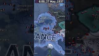 Buffed France vs Europehoi4shorts [upl. by Ainollopa]