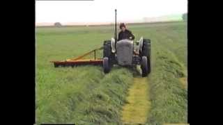 Massey Ferguson 35 with fahr mower [upl. by Oiluj]