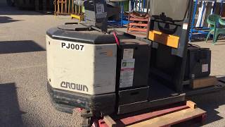 WF006  Crown PL450060 Electric Pallet Jack [upl. by Cence94]