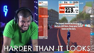 FIRST ZWIFT FTP RAMP TEST Beginner Cyclist [upl. by Atiuqihs811]