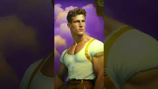 Handsome Men Blue Collar Workers Ai Art [upl. by Tera]