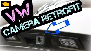 CAMERA How to install VW REAR VIEW CAMERA KIT Volkswagen [upl. by Vieva]