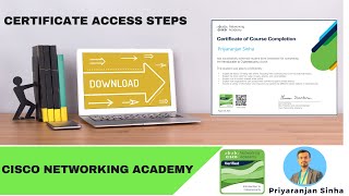 Certificate Access Steps  Cisco Networking Academy [upl. by Sasnett]