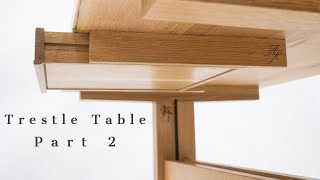 Trestle Table Build Part 2  Building A Suspended Drawer Without Hardware [upl. by Eelrahc786]