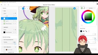 BEST METHOD TO HAIR TEXTURE IN VROID through slicing [upl. by Orimisac436]