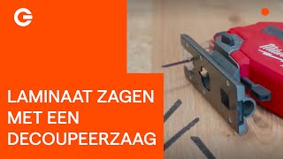 Howto Laminaat Zagen met een Decoupeerzaag  Gereedschapcentrum [upl. by Ileek]