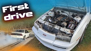 Driving the Beretta RWD LSswap Its sketchy AF part 1 [upl. by Asoramla]