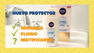 PROTECTOR SOLAR  NIVEA SUN  INVISIBLE DAILY FLUID  FPS 50  RESEÑA [upl. by Ninnette]