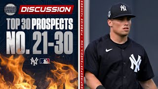 Ranking the Yankees TOP 30 Prospects  No 2130 [upl. by Kory762]