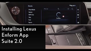 HowTo Install Lexus Enform App Suite 20  Lexus [upl. by Malva]