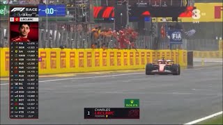 Italian commentators react to Leclercs victory in Monza  🇮🇹 [upl. by Analem572]