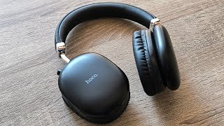 HOCO W35 Max Black Headphones Unboxing and Showcase [upl. by Nefets]