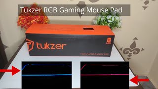 Tukzer RGB Gaming Mouse Pad Large Extended Soft Led Mouse Pad with 13 Lighting Modes Unboxing [upl. by Eri]