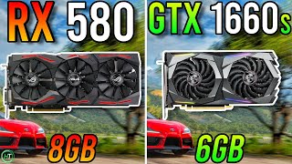 RX 580 8GB vs GTX 1660 Super  8GB VRAM Better [upl. by Enaj]