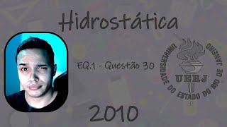 UERJ 2010  Hidrostática  A maior profundidade de um determinado lago de água doce situado ao ao [upl. by Adniles728]