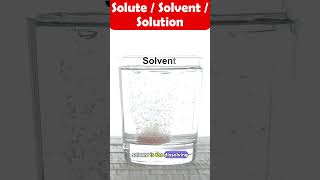 What is Solute Solvent amp Solution shorts mixtures [upl. by Aihsyla]