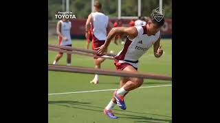 AS Roma training 💛❤️ 25072024 asroma calcio roma football seriea asroma ToyotaItalia [upl. by Ramsden]