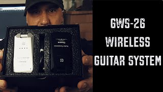 GWS26 Wireless Guitar System 58GHz from Getaria [upl. by Nylyram]