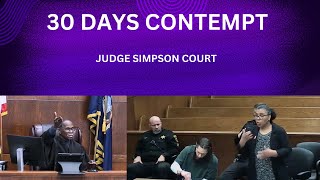 JUDGE SIMPSON AND 30 DAYS CONTEMPT OF THIS SOV [upl. by Nas]