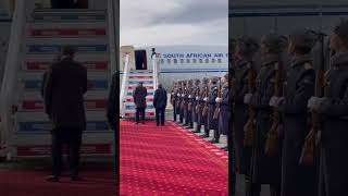 Ramaphosa arriving in Russia [upl. by Allison437]