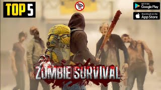 Top 5 best zombie Survival games for Android best zombie games for android [upl. by Ahsuatan]