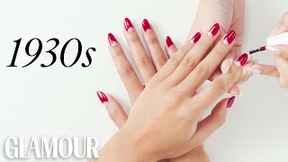 100 Years of Nail Art  Glamour [upl. by Anotal373]