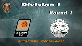 Atlasbasket  Div 1Round 1  LEGENDS vs SOUTHERNS [upl. by Alathia897]