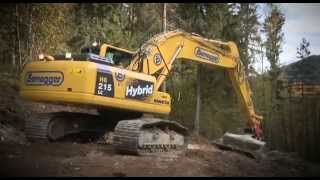 Komatsu HB215LC1 Hybrid Excavator [upl. by Thamos]