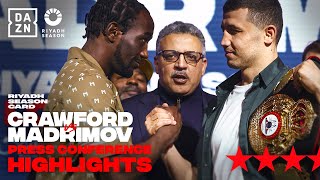 Riyadh Season Crawford vs Madrimov Announcement Press Conference Highlights [upl. by Rebeka]