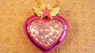 Sailor Moon Theme Song Heart Locket Brooch Prism wand toy [upl. by Anni]