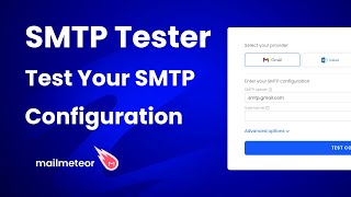 SMTP Test Tool Quick amp Free Way to Ensure Your SMTP Configuration Works Perfectly [upl. by Katine]