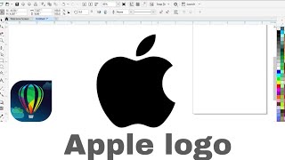 How to make Apple Logo In Coreldraw  Coreldraw Tutorial 2024 [upl. by Seigel]