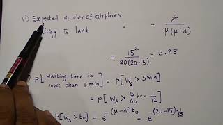 QUEUEING THEORY MODEL 1 PROBELM 2 [upl. by Maridel]