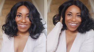 Model Model Synthetic 6 inch Lace Front Wig Layton Wig Review Glamourtress [upl. by Netsruk78]