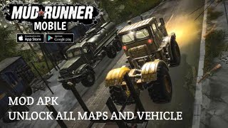 MudRunner Mobile Unlock All Maps And Vehicle Gameplay [upl. by Scevor]