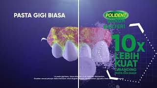 Polident Cleanser  Pembersih Gigi Palsu 6s [upl. by Eixel]