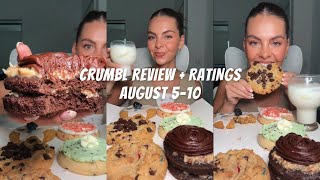 EATING CRUMBL COOKIES FOR BREAKFAST🤭 Review  Ratings ⭐️ [upl. by Hoashis]