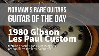 Guitar of the Day 1980 Gibson Les Paul Custom  Normans Rare Guitars [upl. by Lateehs]