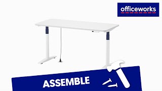 Otto Bakken Electric Sit Stand Desk Assembly Instructions [upl. by Yoshi]