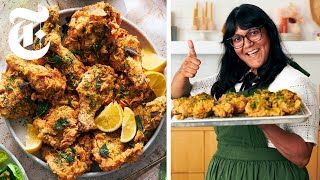 Sohlas Fried Chicken Thanksgiving Is a Brilliant Guaranteed CrowdPleaser  NYT Cooking [upl. by Ahsart]