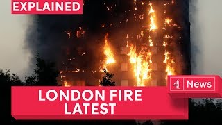 London fire at least 12 dead after Grenfell tower block sets fire on Latimer Road in London [upl. by Patt920]