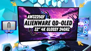 Alienware AW3225QF 32inch 4K QDOLED Gaming Monitor Unboxing amp Review [upl. by Abas574]