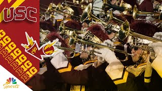 USC Trojan Marching Band at heart of schools football tradition  Big Ten on NBC Sports [upl. by Lura]