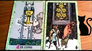 Combinaciones tarot con el UNO de COPASAS de COPAS  ARCANOS MENORES DE OROS Por TARA [upl. by Wons]