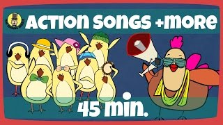 Kids Actions Songs  Kids Song Compilation  The Singing Walrus [upl. by Sama]