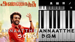 Annaatthe Annaatthe  Piano BGM Cover Notes  Rajinikanth  DImman  Nayanthara  TEOH Piano [upl. by Berman740]