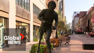 Terry Fox statue finds permanent home in Ottawa [upl. by Lledrac69]